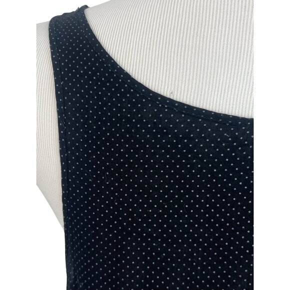 Free People Black Gray Tiered Ruffle Hem Voile & Lace Tiny Dots Mini Dress Tunic - Picture 13 of 16